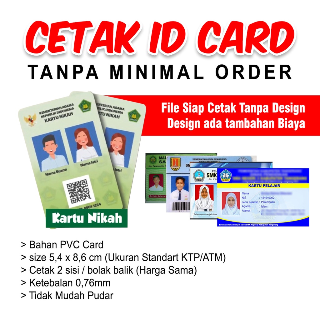 

id card lur anti luntur