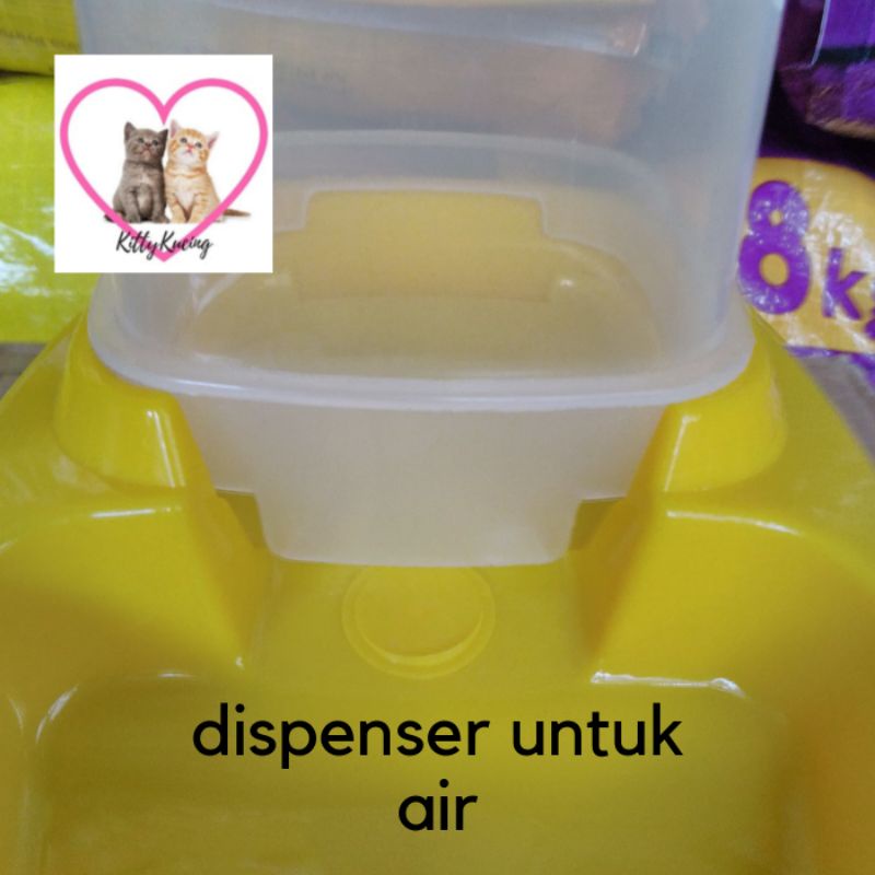 Dispenser Air Dan Makanan Kucing Anjing 1.5 Liter