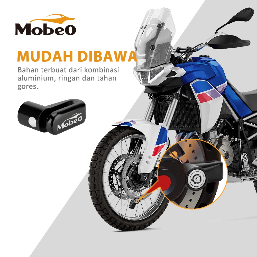 Mobeo - Gembok Cakram Kunci Gembok Sepeda dan Motor Motor Lock-7