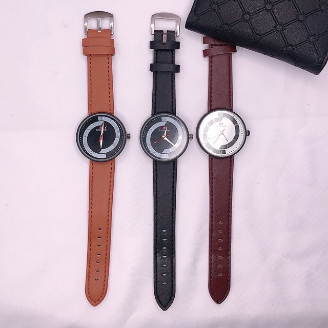 ✅COD JAM TANGAN PRIA JAM TANGAN WANITA MURAH GENEVA LEATHER QUARTZ JAM TANGAN PRIA M25