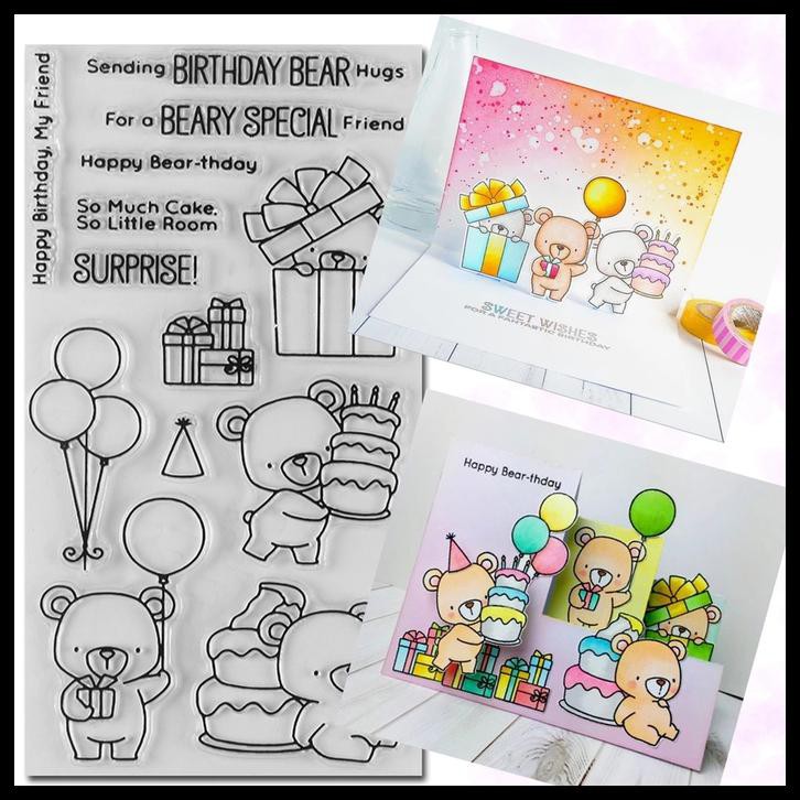 

Ready...Ready...Ready... Clear Stamp - Birthday Bear