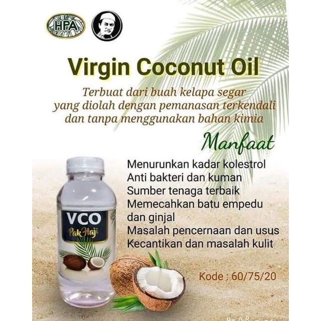 

virgin coconut oil HPA / VCO HPA