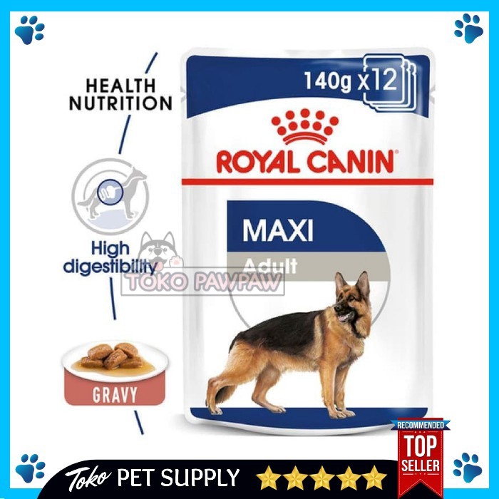 Dog Food Makanan Anjing Royal Canin Maxi Adult 140gr Wetfood Dog Food Basah Makanan Basah Anjing