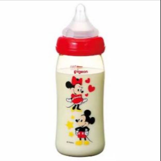 Pigeon Botol Susu PPSU Wide Neck Disney Mickey Pooh160  240ml