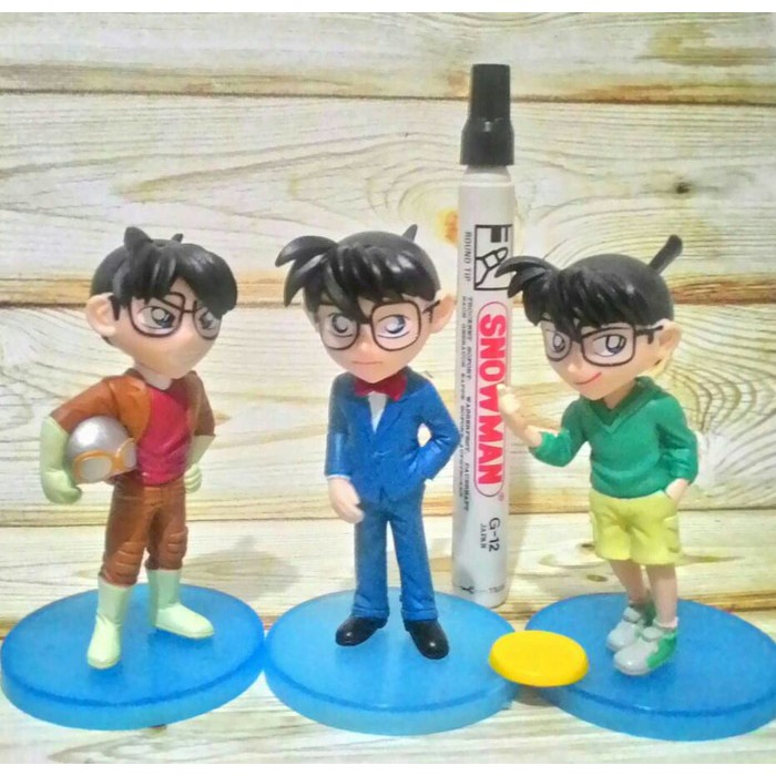 Detektif conan figure set komik mainan pajangan