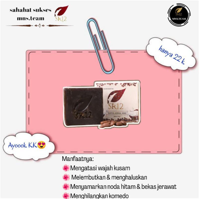 Sabun kopi SR12 penghilang flek hitam