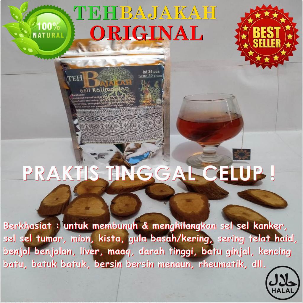 

TEH BAJAKAH ASLI KALIMANTAN ISI 25pcs Perbungkus