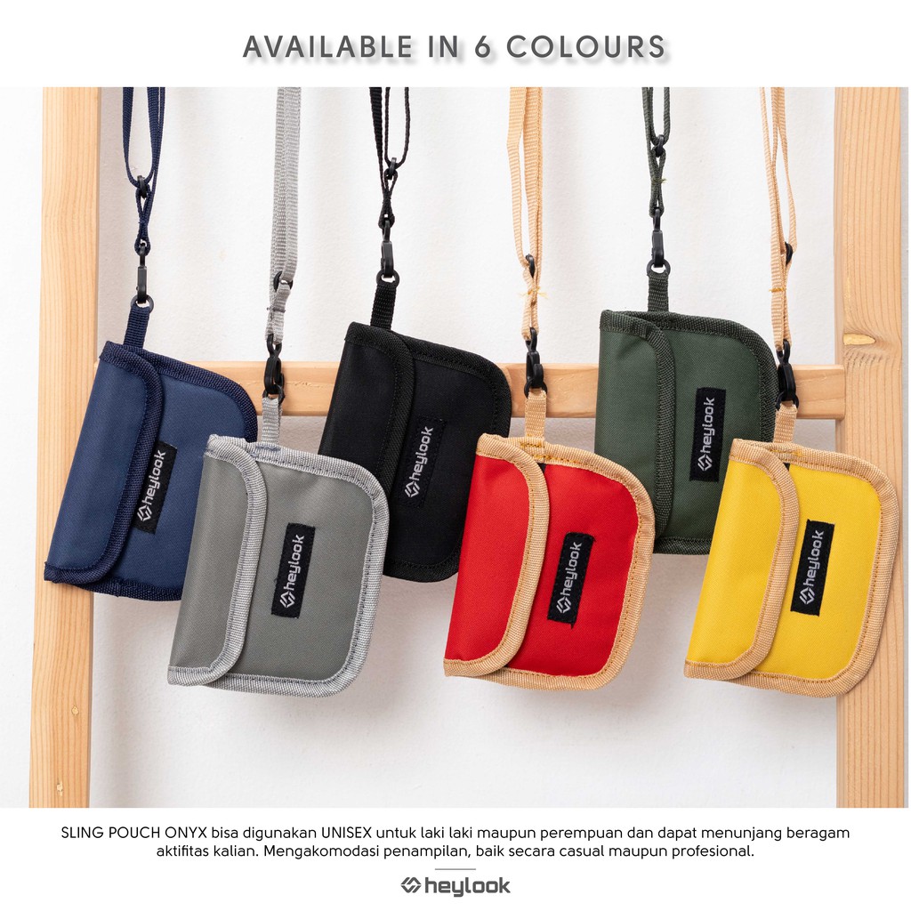 HEYLOOK Project - Sling Pouch ONYX Pouch Wallet Dompet Kartu Sling Bag Pouch Dompet Koin Neckbag Card Holder
