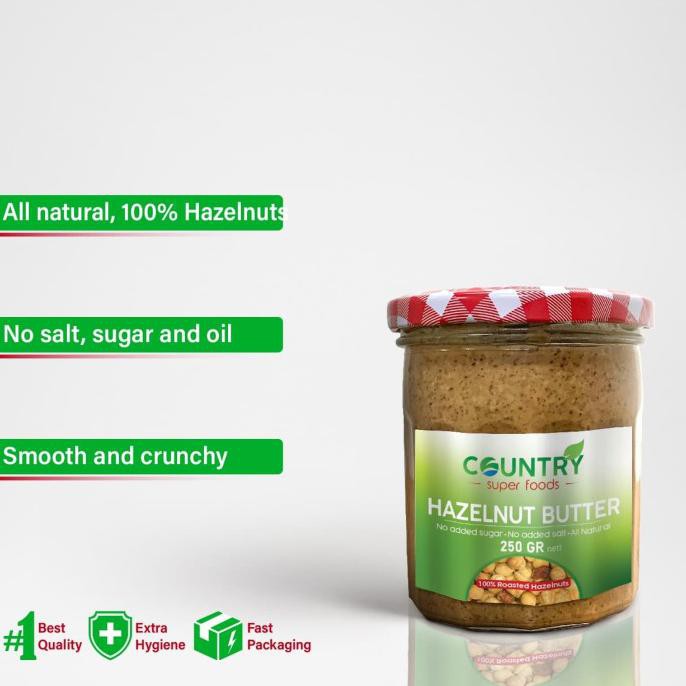 

HAZELNUT BUTTER (ALL NATURAL) | SELAI KACANG HAZELNUT 250 GR