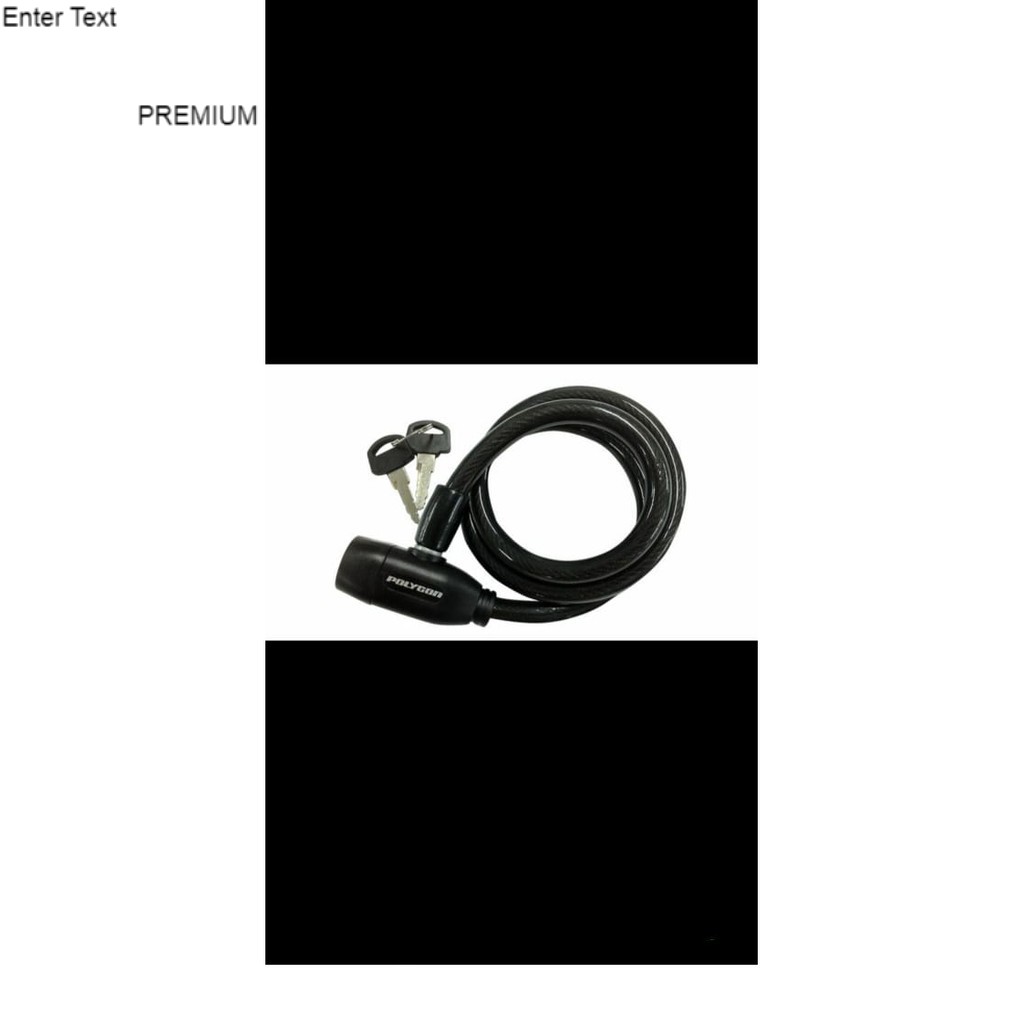 PREMIUM CHELS KUNCI SEPEDA SPIRAL BAHAN BAGUS POLYGON TEBAL