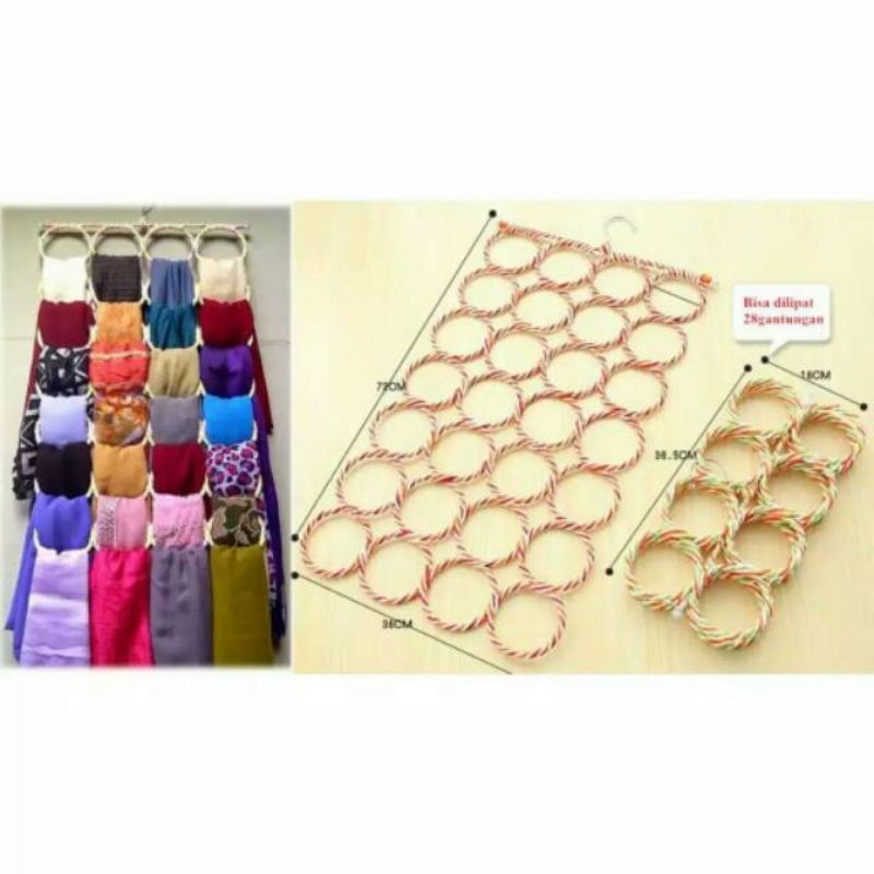 SYAL HANGER 28 RING - GANTUNGAN U/ JILBAB