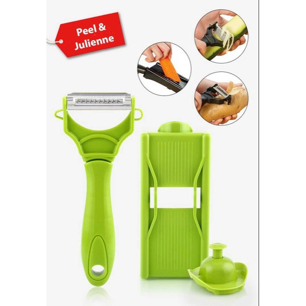 VOM-Miracle Peeler 2 in 1 Pengupas Kulit Buah dan Parutan 0343