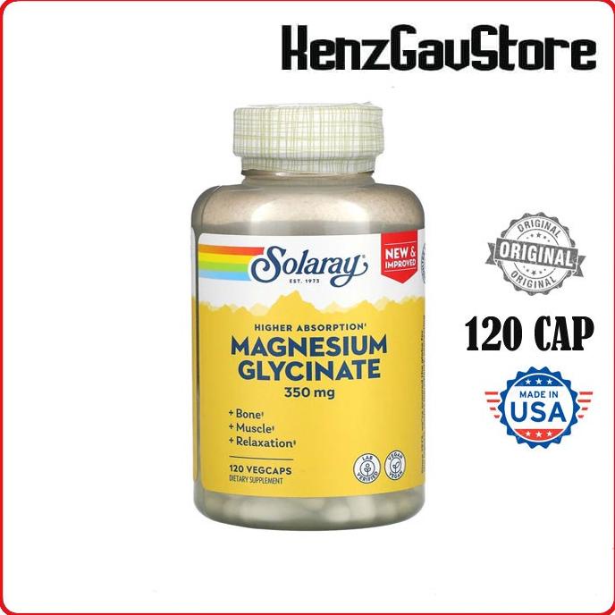 SOLARAY, Magnesium Glycinate 400 mg 120 Caps