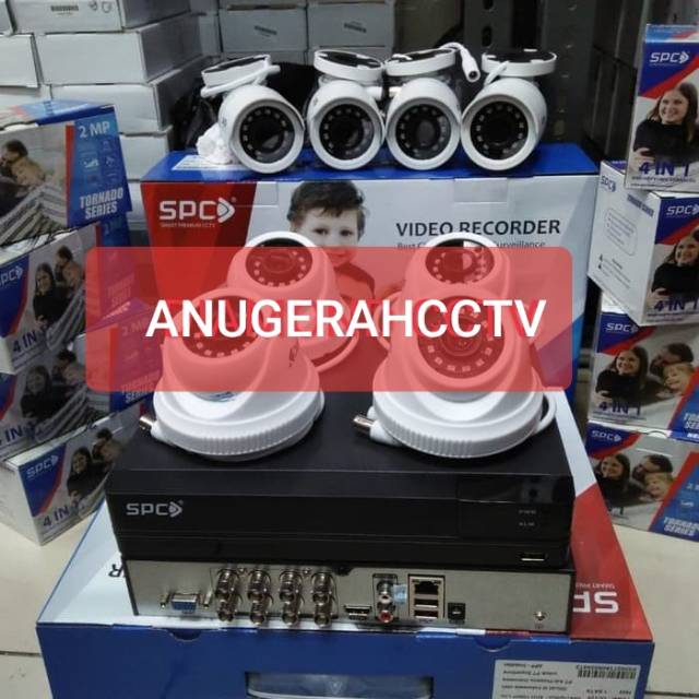 paket cctv 8 SPC Komplet tinggal pasang