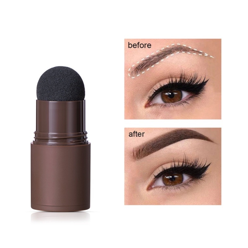 Ibcccndc Magic Eyebrow Stamp Alis Stempel Tahan air Cetakan Alis Instan Bedak Alis Eyebrow Powder Waterproof dengan 10 Model Cetakan