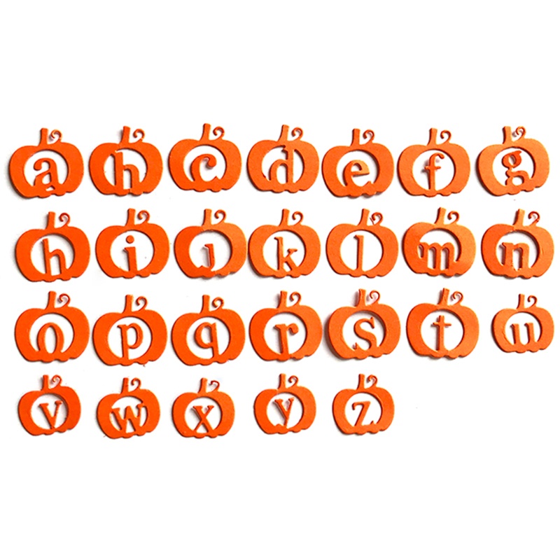 Cetakan Stensil Cutting Dies Motif Labu Halloween Bahan Metal Untuk Scrapbook / Craft DIY