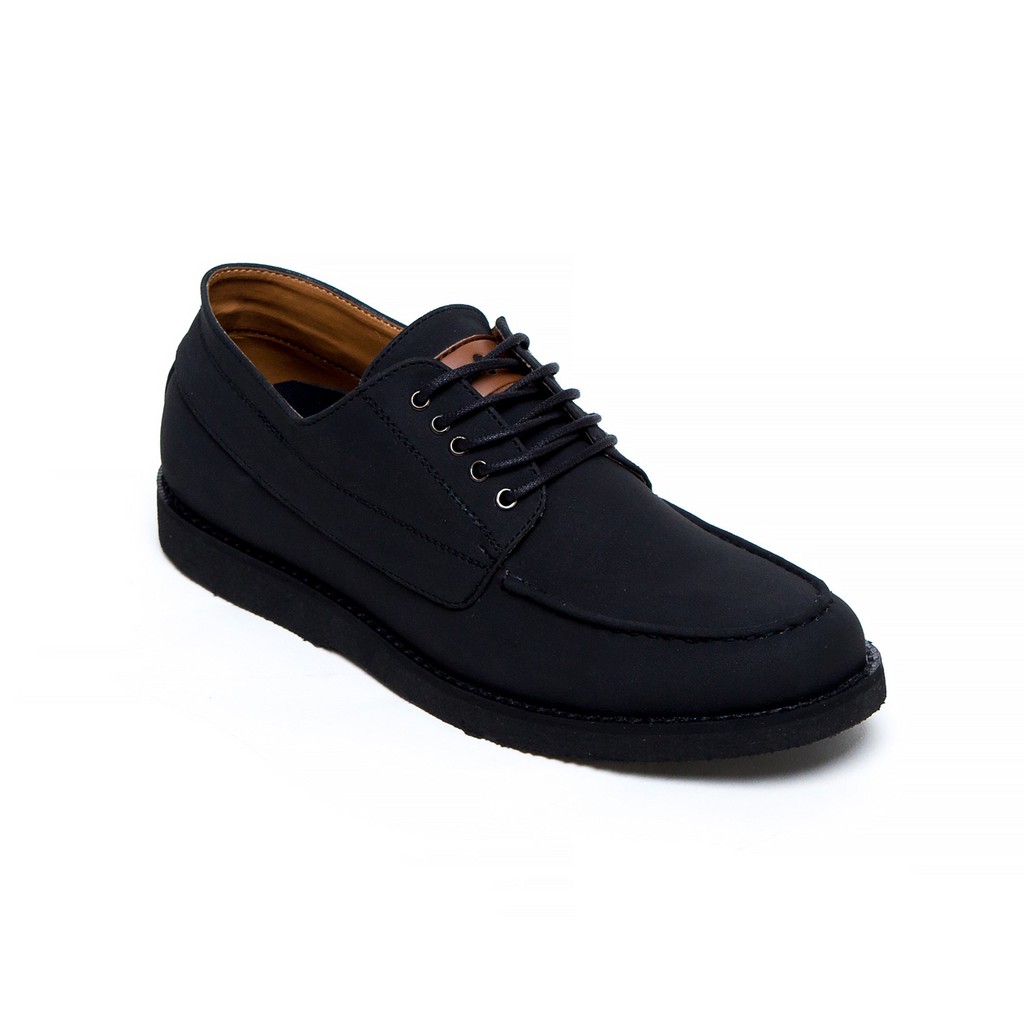 Sepatu Casual/ Formal Pria Hugo Black