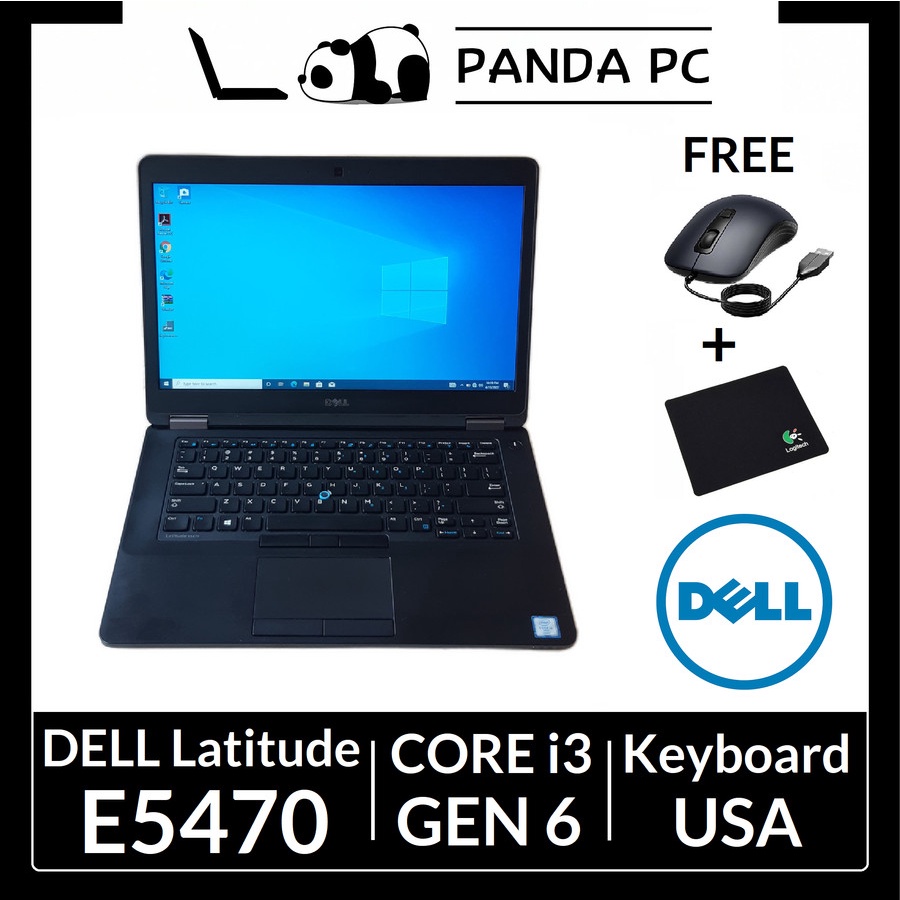 Laptop Dell Latitude E5470 - 14&quot; - Core i3 Gen 6 - Laptop Second Murah