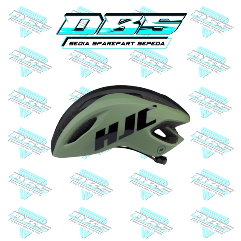 HELM HJC VALECO MATT OLIVE BLACK HELMET ROADBIKE