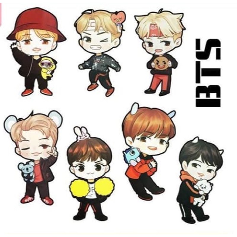 DIY diamond painting hiasan dinding Cartoon BTS