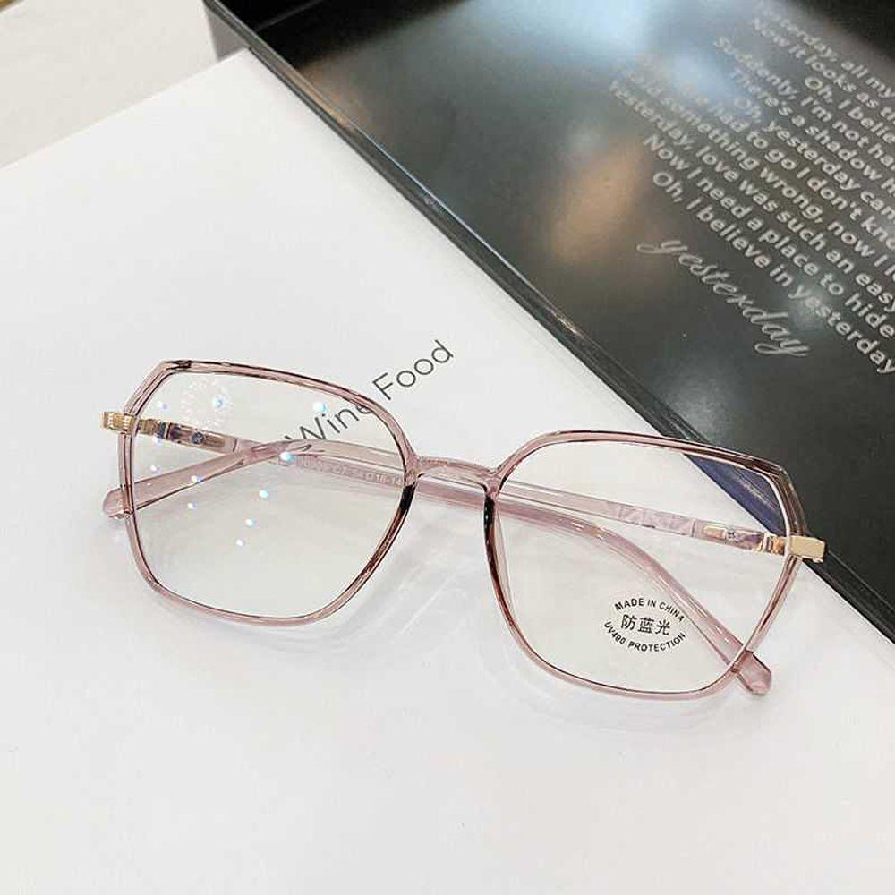 [Elegan] Anti-cahaya Biru Kacamata Mode Oversized Frame Blocking Glasses Komputer Gaming Vision Care Reading Eyewear