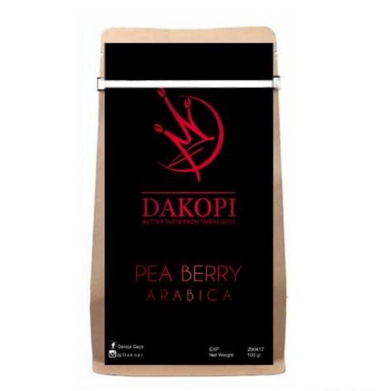

GAYO Pea Berry Arabica 200g Biji / Bubuk