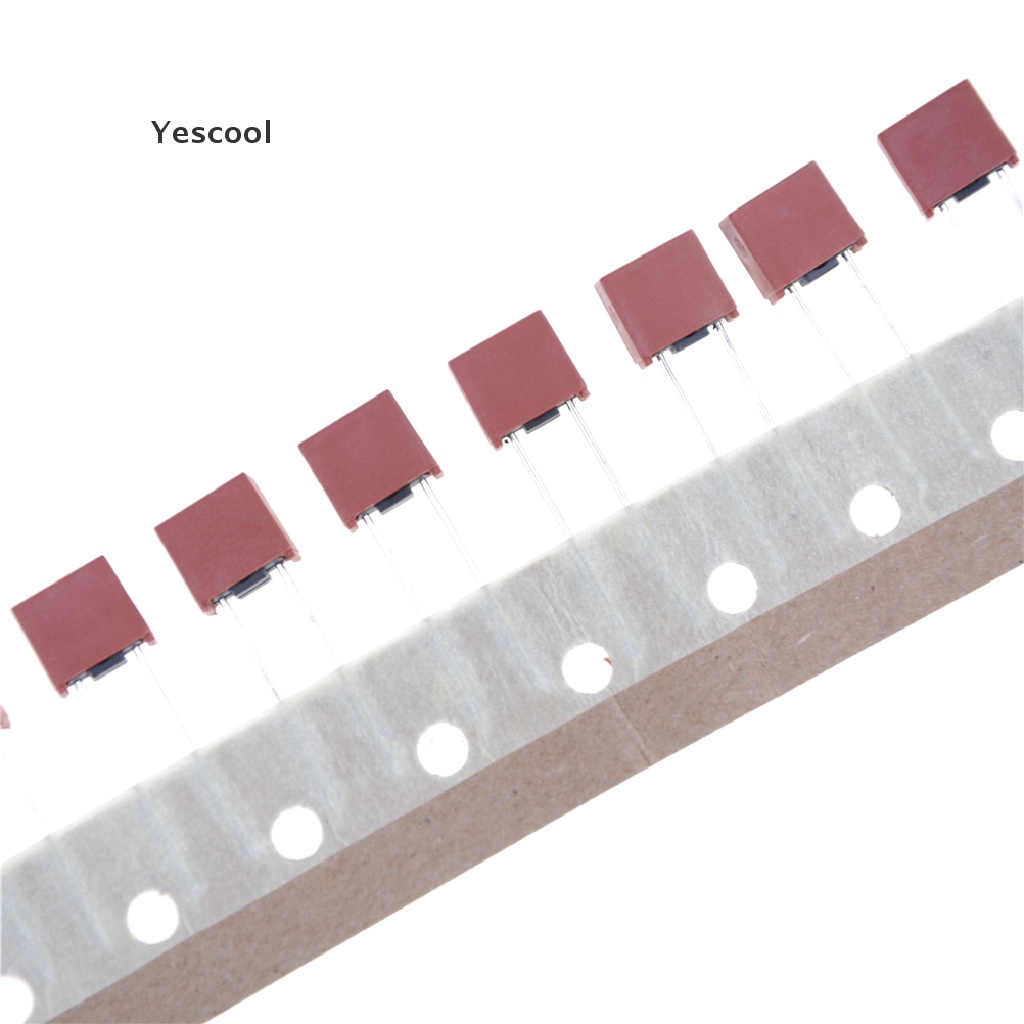 Yescool 50pcs Sekring Mikro T3.15A T3150mA 3.15A 250V Bentuk Persegi