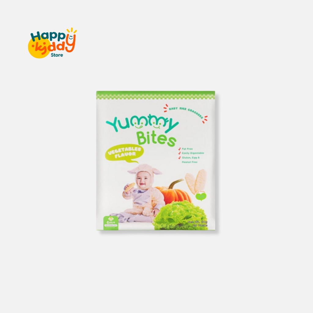 Yummy Bites Rice Crackers Vegetables 50g