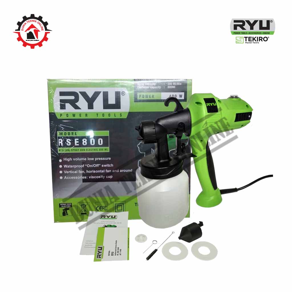 spray gun ryu rse800   spraygun listrik alat cat elektrik murah 3 mode
