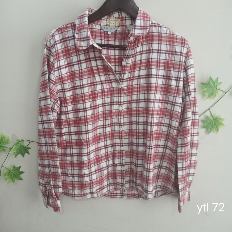 Theoria kemeja flanel wanita #Preloved