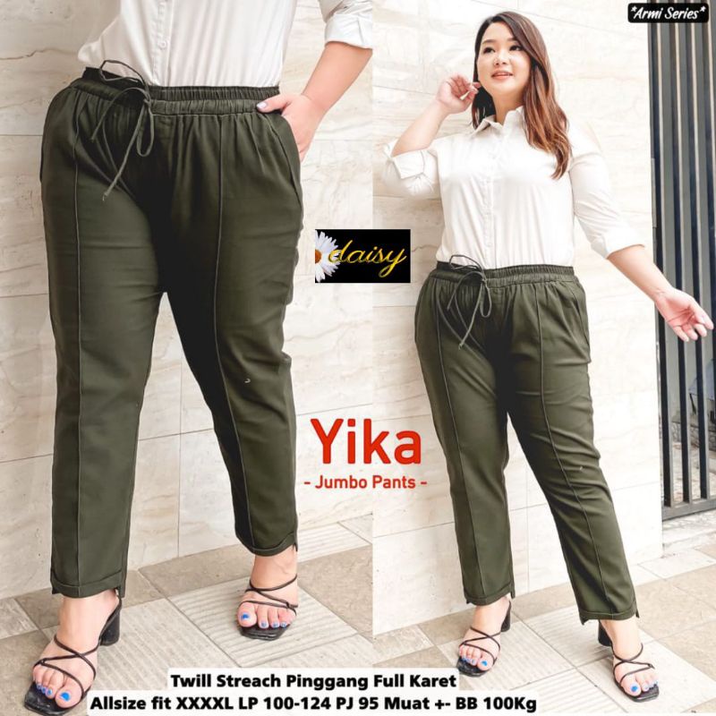 Celana Wanita Jumbo Yika Isyana Lavita pants Big size XXXXL Kulot Jogger