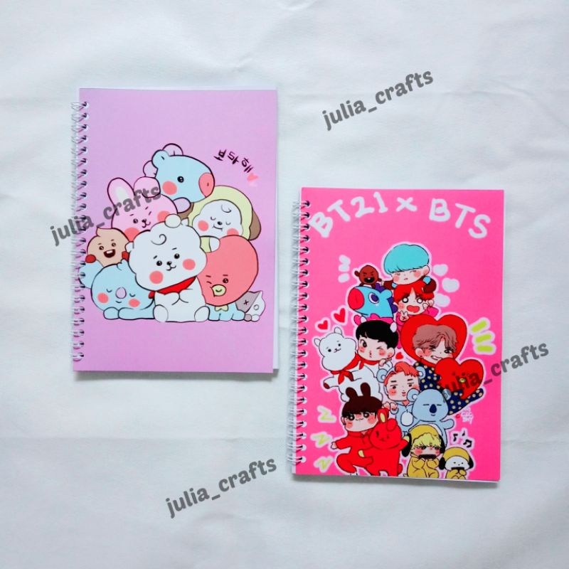 

Notebook BT21 K-Pop Bebas Custom