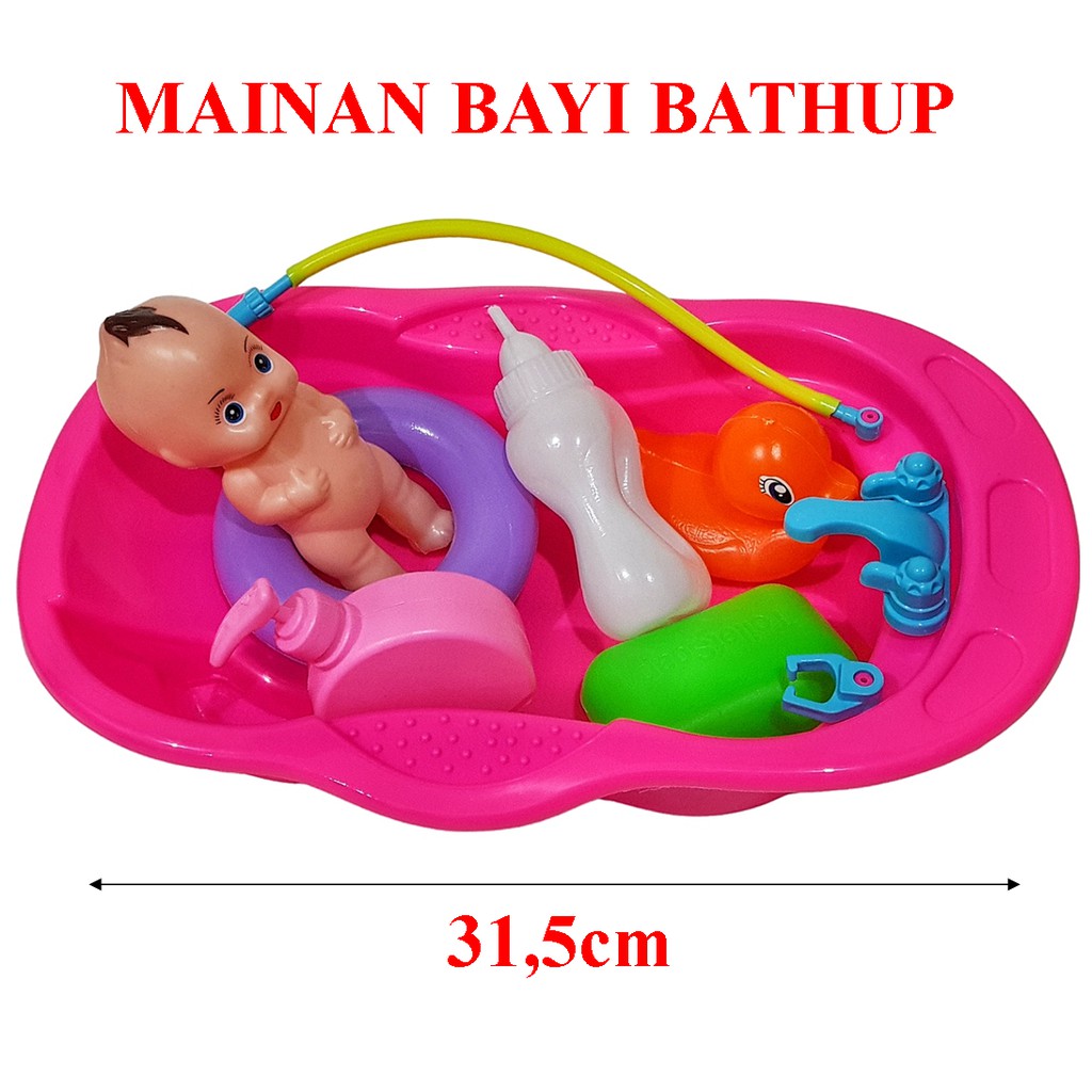 MAINANKEI MAINAN ANAK PEREMPUAN BONEKA BAYI BATHUP B699 MAINAN MANDI BAYI