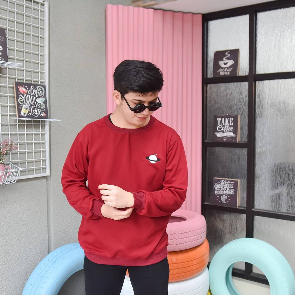 SATURNUS SWEATER  BORDIR II SWEATER PRIA DAN WANITA TERMURAH