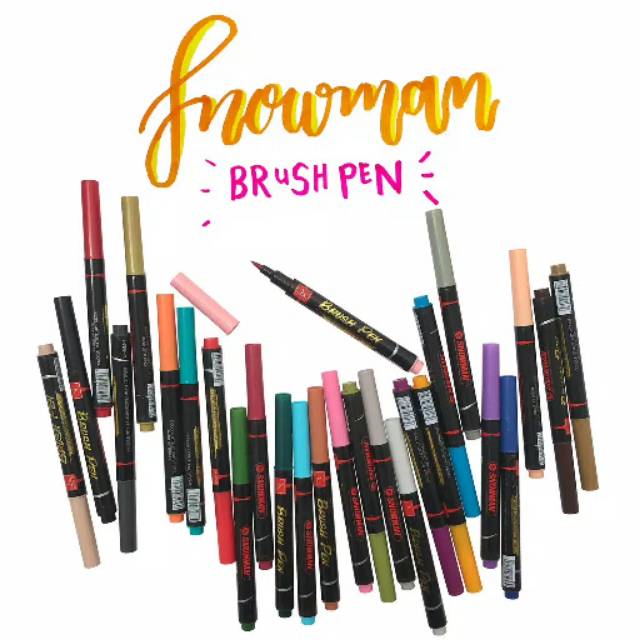 

Snowman brushpen murah! Bisa COD