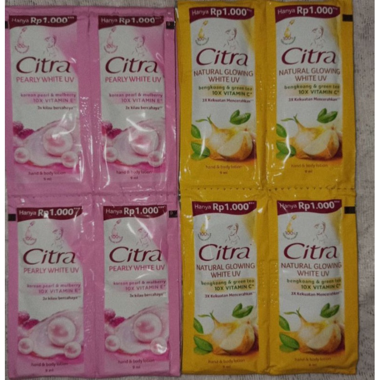Jual Citra Hand Body Lotion Sachet 9ml Shopee Indonesia