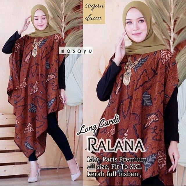 Long cardi batik/outer batik/atasan batik/blus batik wanita/batik kantor