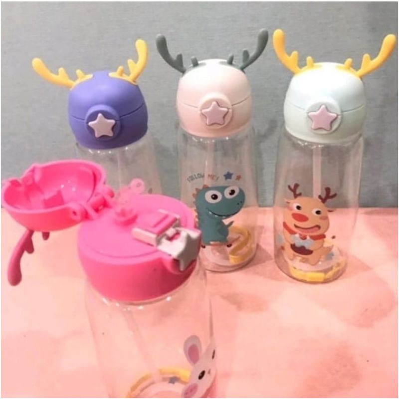 Botol Minum Anak / 700ML Tanduk Rusa NEW Cute Imoet / Botol BPA Free