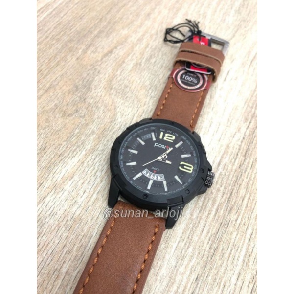 Positif Jam Tangan Pria Sporty Kulit Original 100% Anti Air