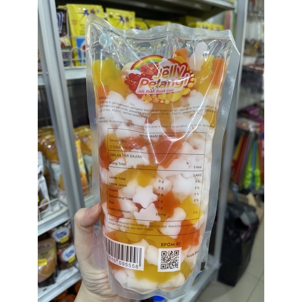 Jelly Pelangi Rasa buah leci 1kg / jeli jelli jely