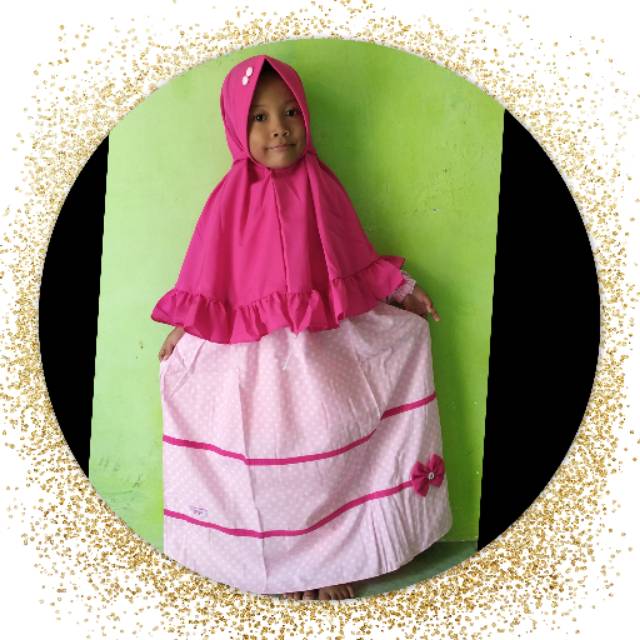 Syari azalea ori kids (pink muda)