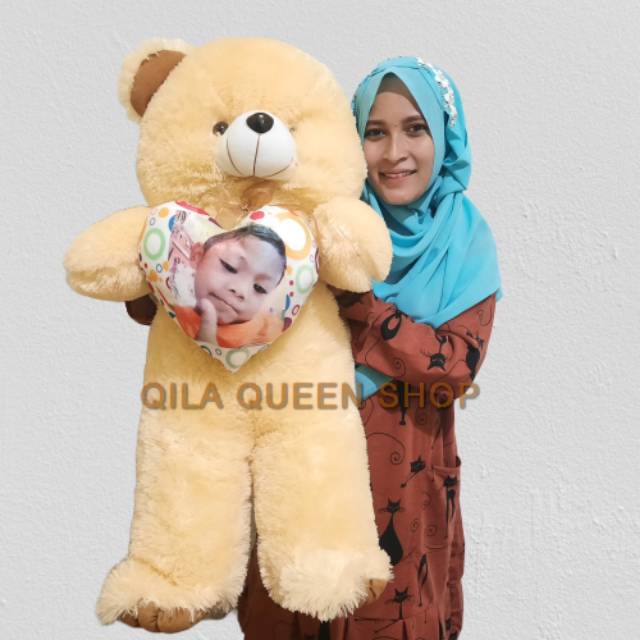 Boneka Teddy bear jumbo gratis ukir nama atau photo