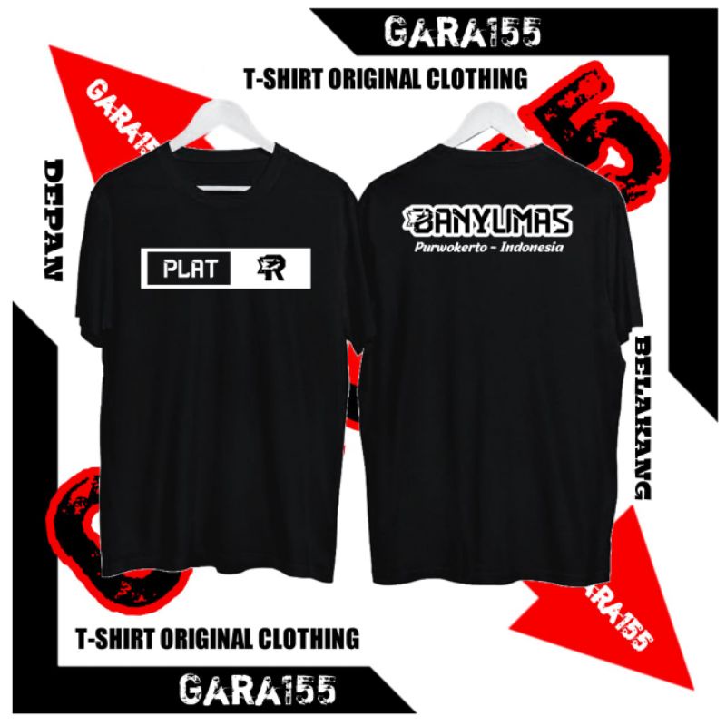 T-SHIRT CLOTHING // BAJU DISTRO //KAOS PLAT R BANYUMAS INDONESIA // PURWOKERTO / PURWOJATI / LUMBIR 