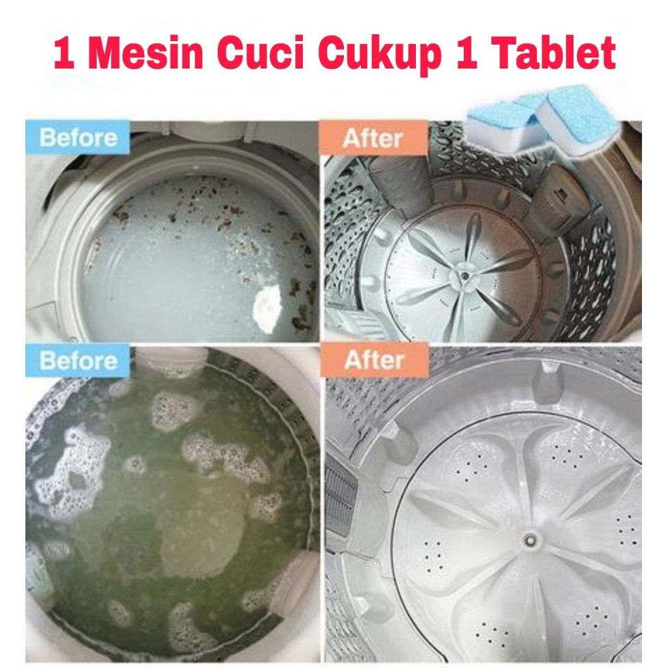 NA - Tablet Pembersih Mesin Cuci - Washing Machine Cleaner Tablet SMC01