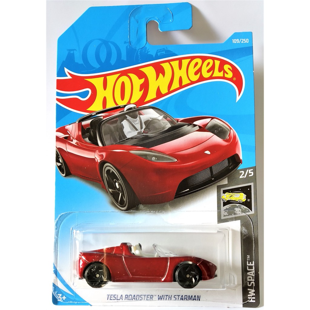 tesla roadster with starman hot wheels ebay