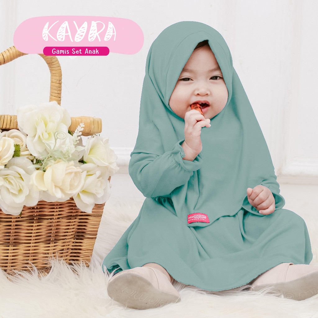 Kayra Kids Gamis Bayi Perempuan 0-3 Tahun Baju Muslim Anak Perempuan 0 6 bulan 6 12 bulan