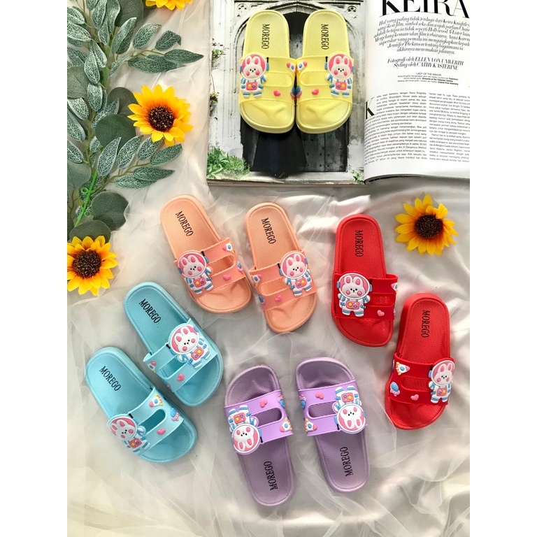 Sandal Anak Slop Motif Kelinci Morego V202-4 ( KNS )