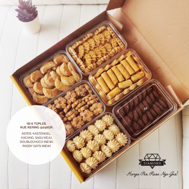 READY LANGSUNG KIRIM - Hampers Lebaran / Cookies Hampers Lebaran / Kue Kering Lebaran Idul Fitri / P
