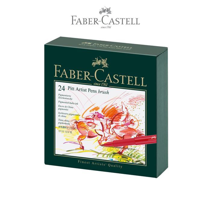 

Kaligrafi / Faber-Castell Pitt Artist Pen Brush 24 Box Murah Meriah Ready
