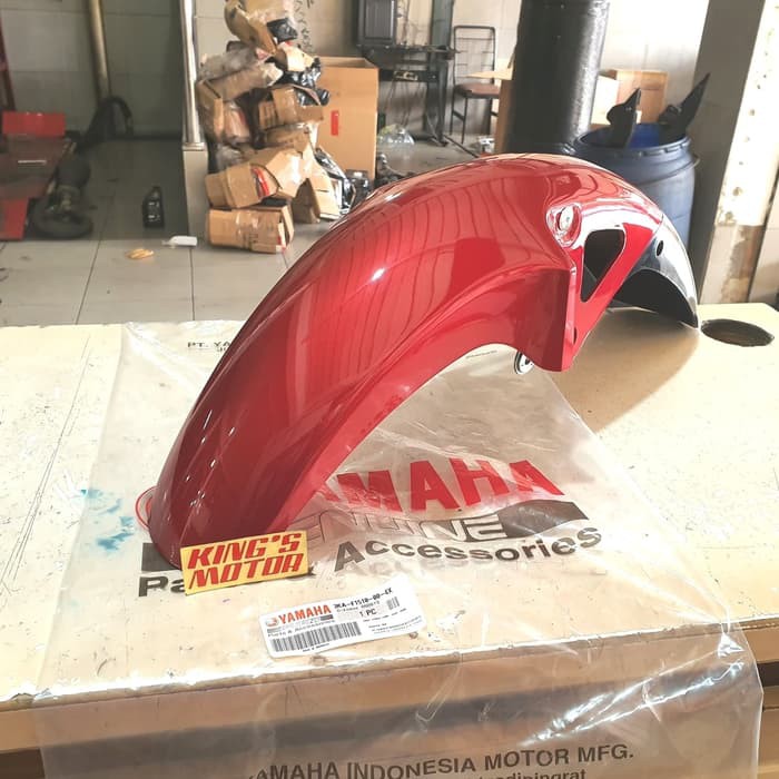 SPAKBOR DEPAN RX KING MERAH MARUN (3KA-4X) ASLI YAMAHA